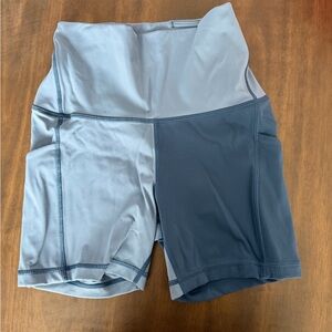 Women's Dual-Tone blue Bike Shorts